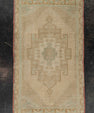 Turkish Mini Rug Oriental Hand Knotted Vintage Rug 1'10" x 3'3" #21046