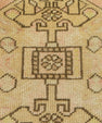 Turkish Mini Rug Oriental Hand Knotted Vintage Rug  1'8" x  3' #22113