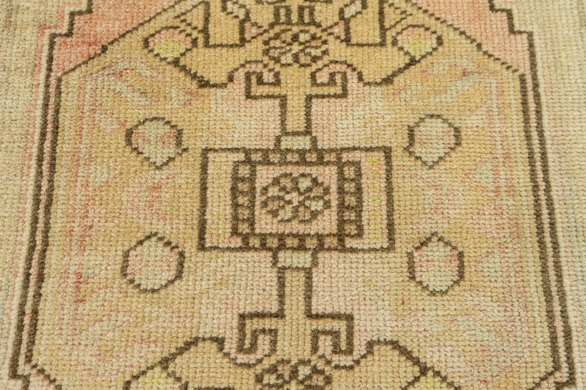 Turkish Mini Rug Oriental Hand Knotted Vintage Rug  1'8" x  3' #22113
