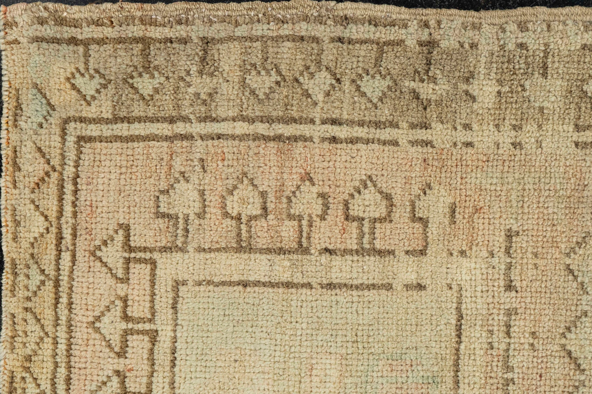 Turkish Mini Rug Oriental Hand Knotted Vintage Rug  1'9" x  3'1" #22044
