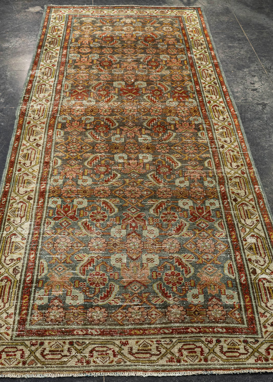 Turkish Antique Runner Rug 3'5" x 9'5" #23664