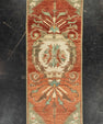 Turkish Mini Rug Oriental Hand Knotted Vintage Rug 1'3" x 3' #21238