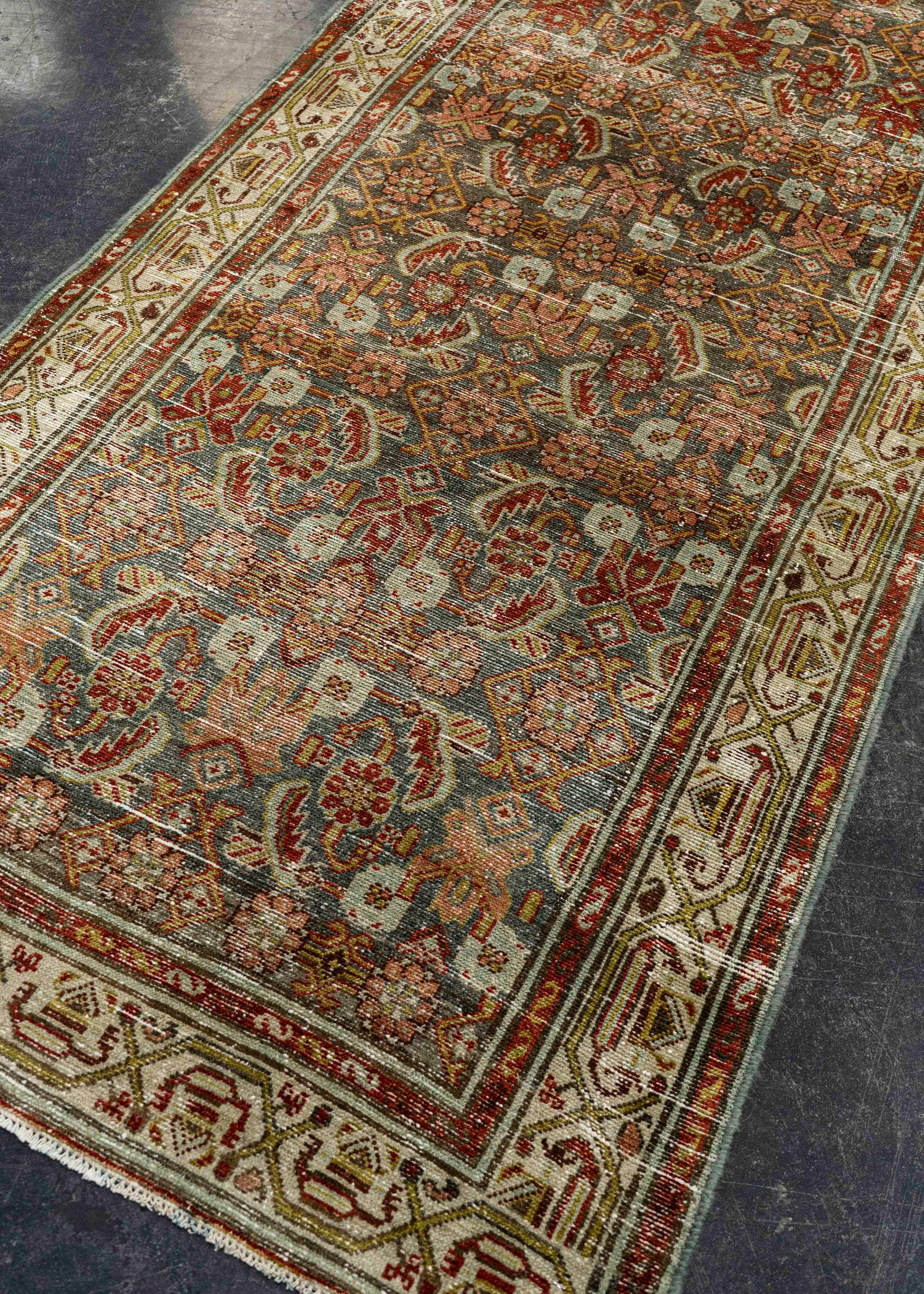 Turkish Antique Runner Rug 3'5" x 9'5" #23664