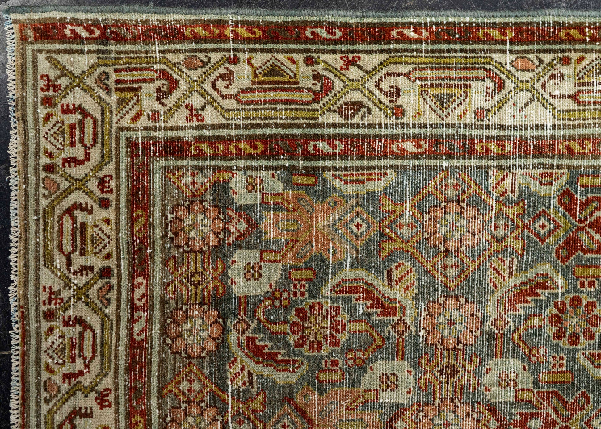 Turkish Antique Runner Rug 3'5" x 9'5" #23664