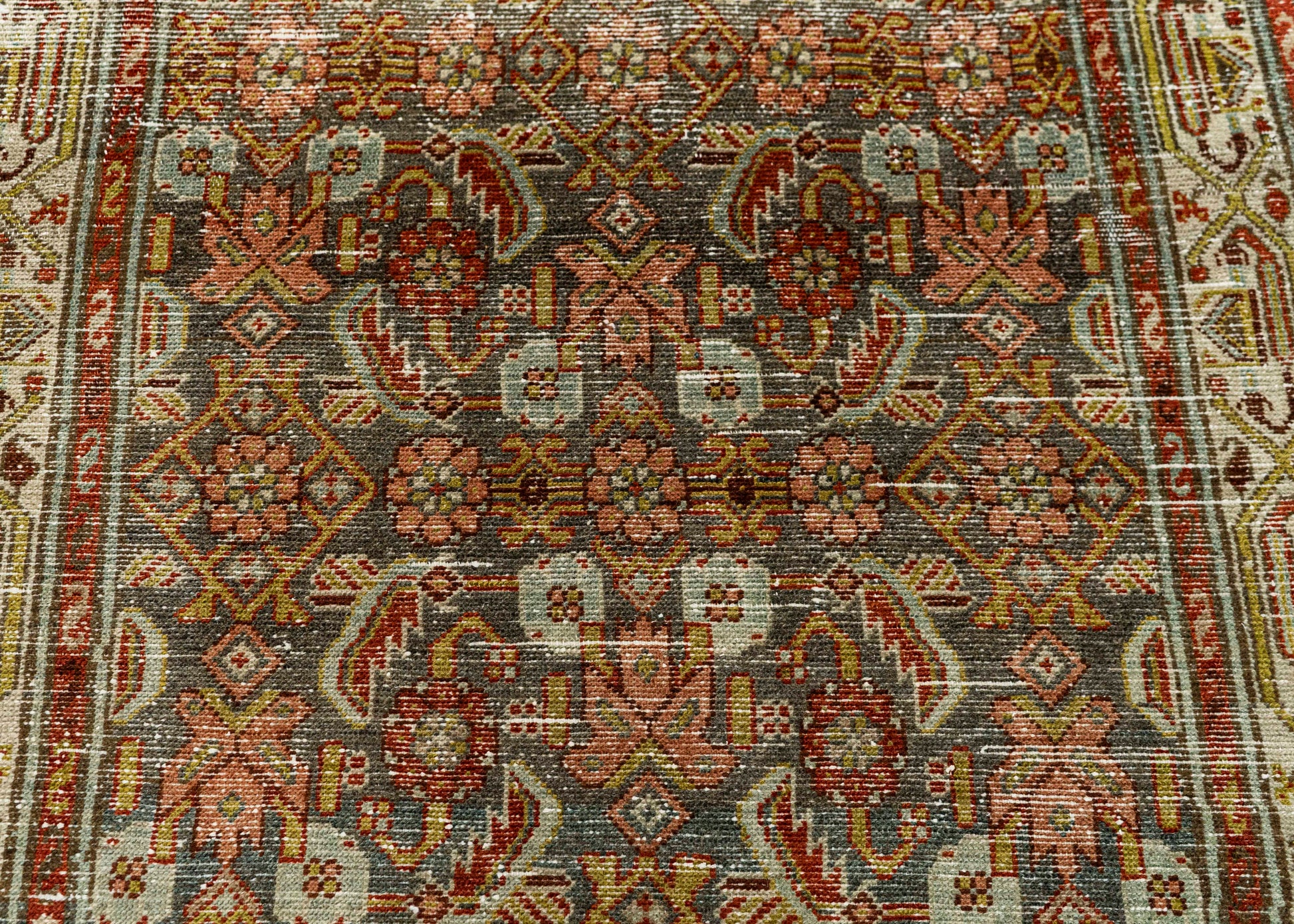 Turkish Antique Runner Rug 3'5" x 9'5" #23664