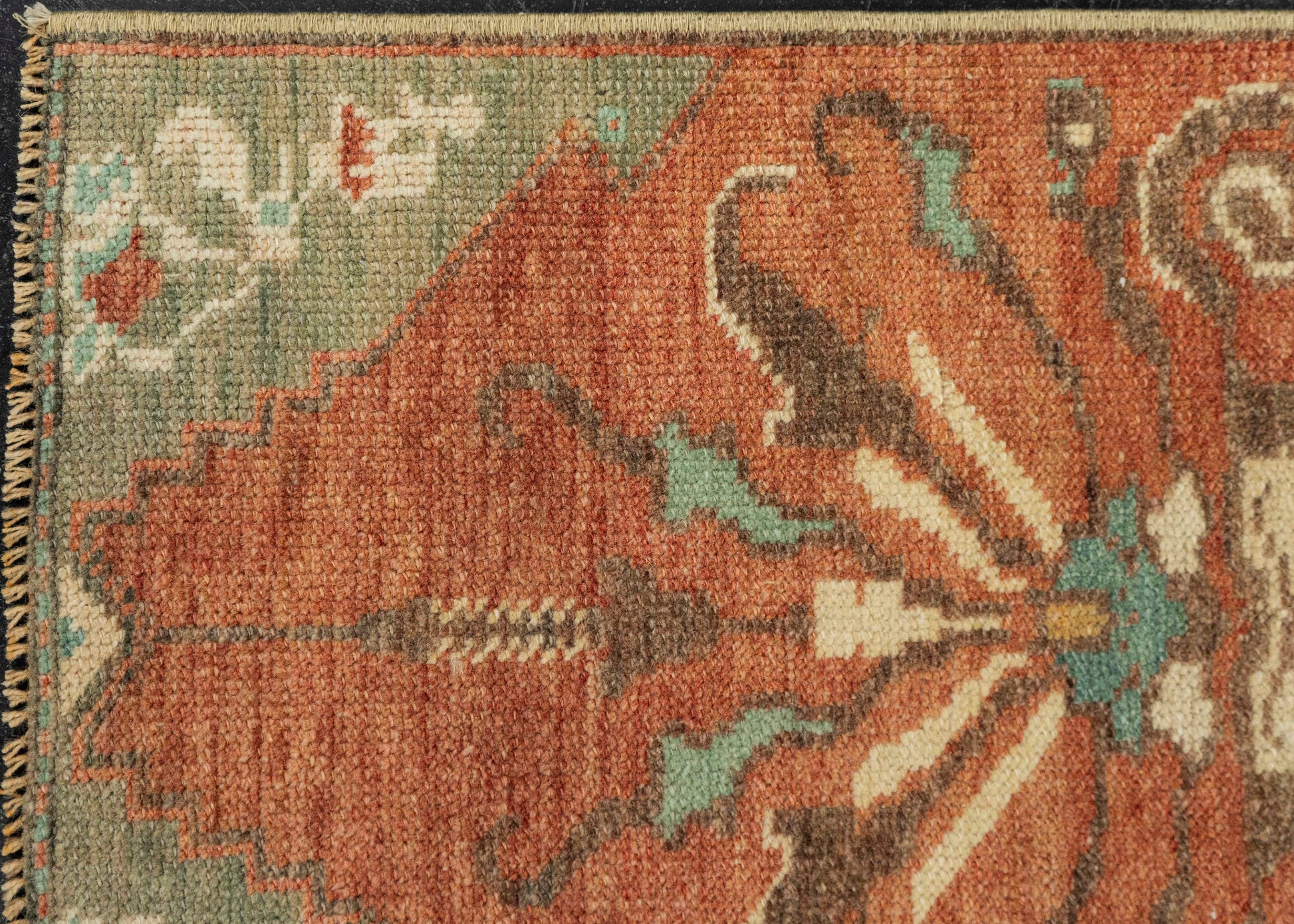 Turkish Mini Rug Oriental Hand Knotted Vintage Rug 1'3" x 3' #21238