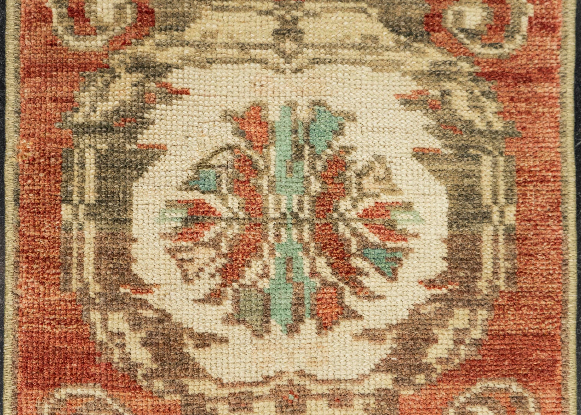 Turkish Mini Rug Oriental Hand Knotted Vintage Rug 1'3" x 3' #21238