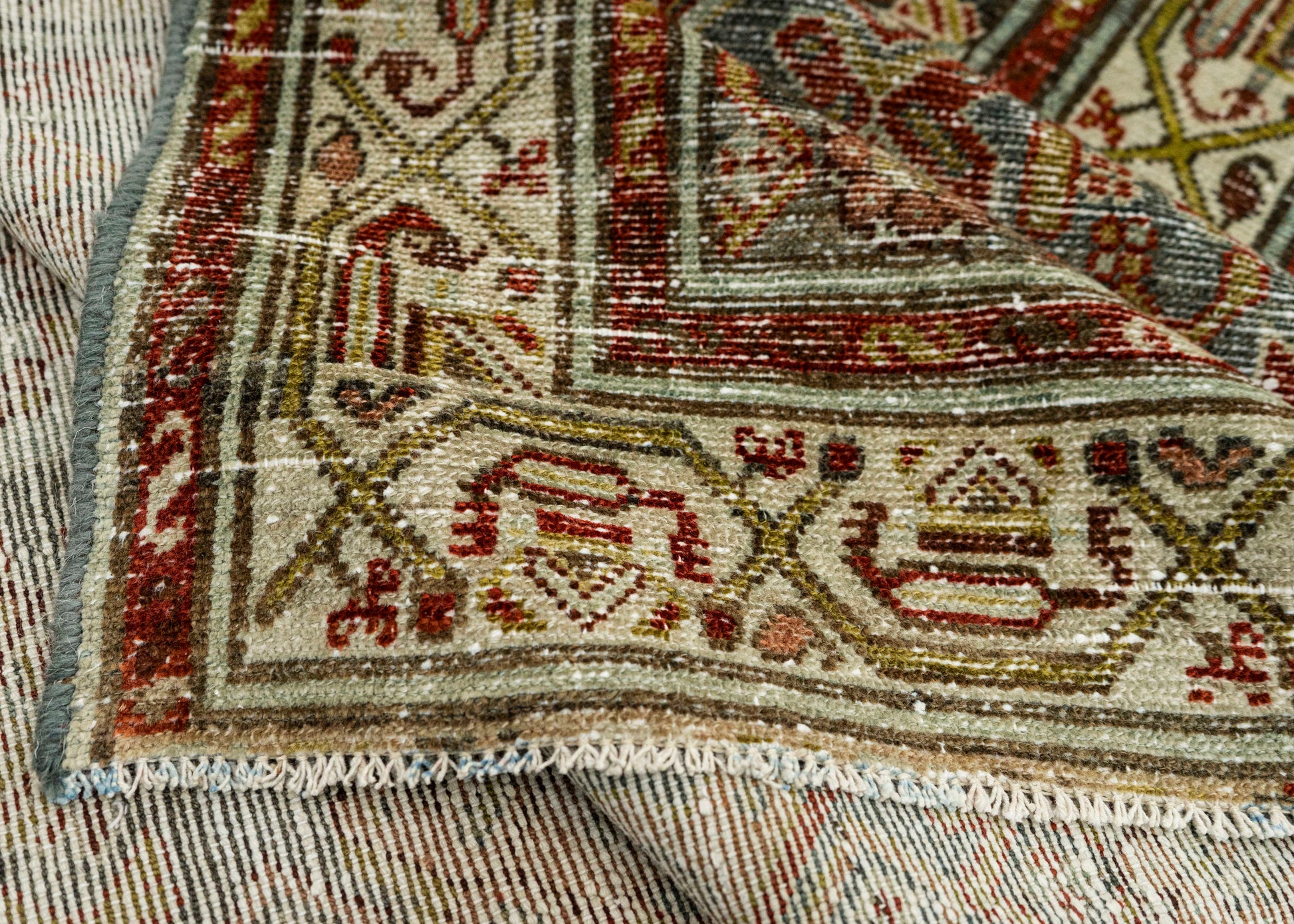 Turkish Antique Runner Rug 3'5" x 9'5" #23664