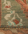 Turkish Mini Rug Oriental Hand Knotted Vintage Rug 1'3" x 3' #21238
