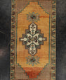 Turkish Mini Rug Oriental Hand Knotted Vintage Rug 1'7" x 3' #21220
