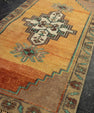 Turkish Mini Rug Oriental Hand Knotted Vintage Rug 1'7" x 3' #21220