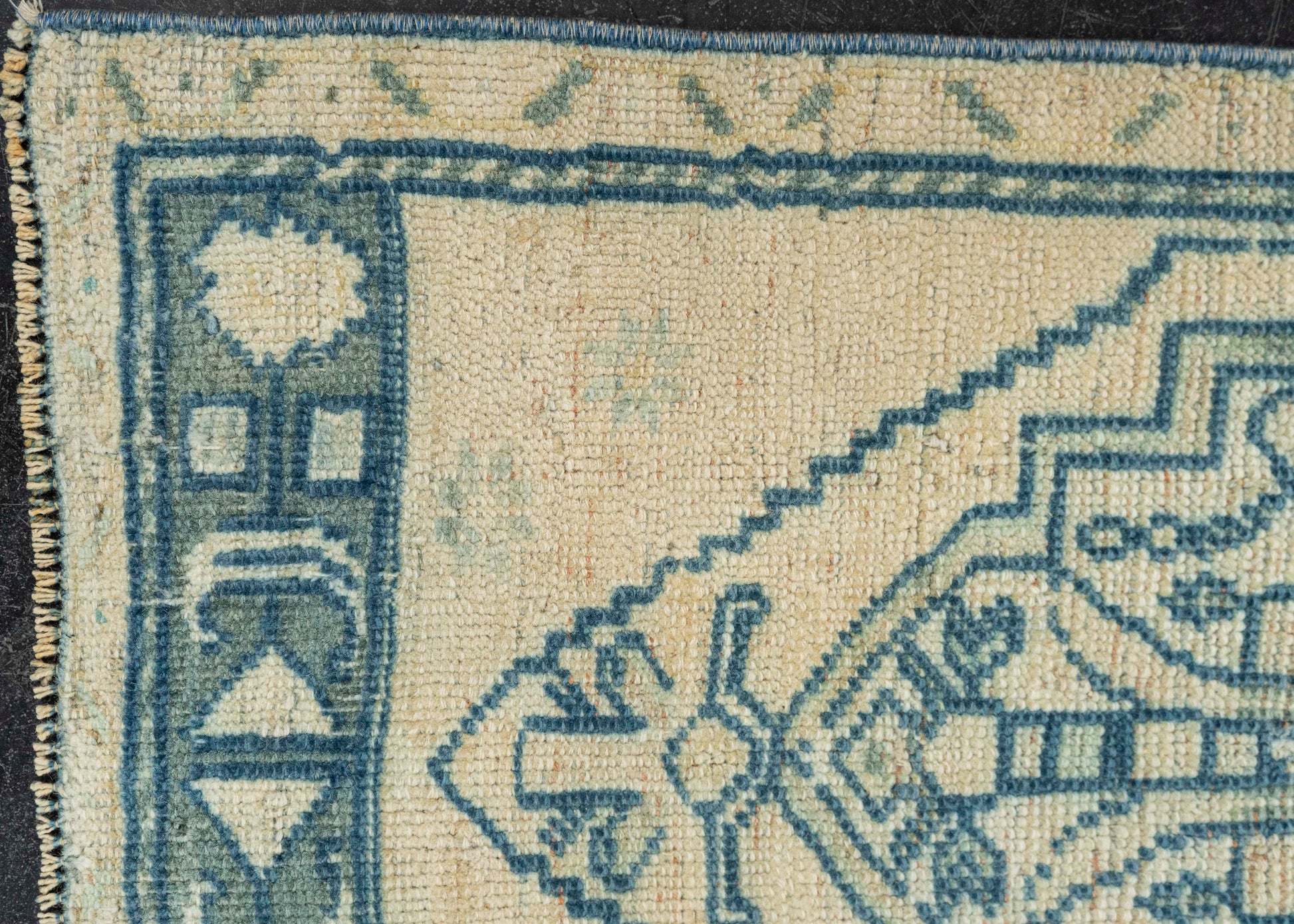 Turkish Mini Rug Oriental Hand Knotted Vintage Rug 1'9" x 3'3" #21136