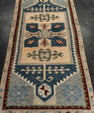 Turkish Mini Rug Oriental Hand Knotted Vintage Rug 1'6" x 3'4" #21105