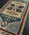 Turkish Mini Rug Oriental Hand Knotted Vintage Rug 1'6" x 3'4" #21105