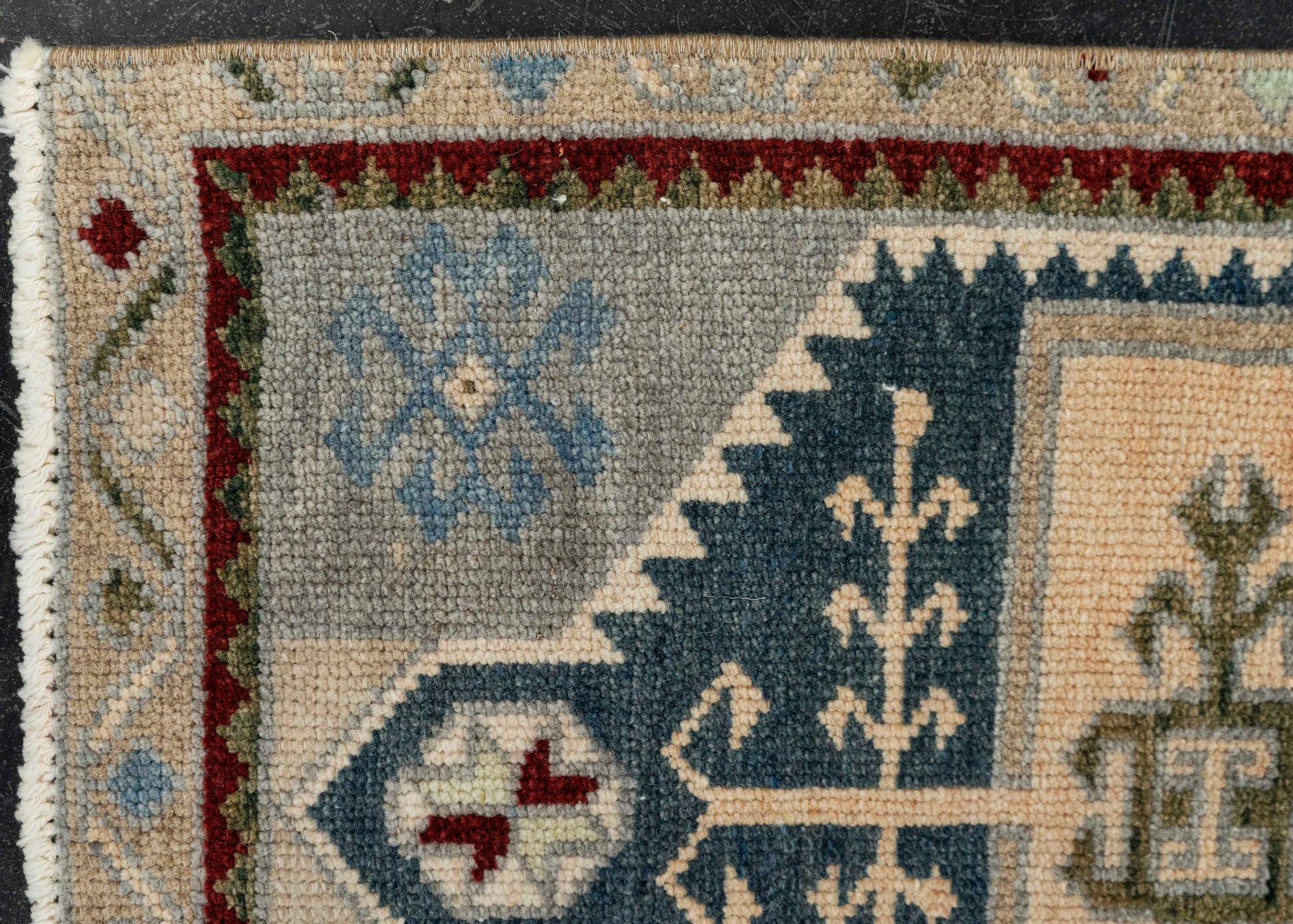Turkish Mini Rug Oriental Hand Knotted Vintage Rug 1'6" x 3'4" #21105