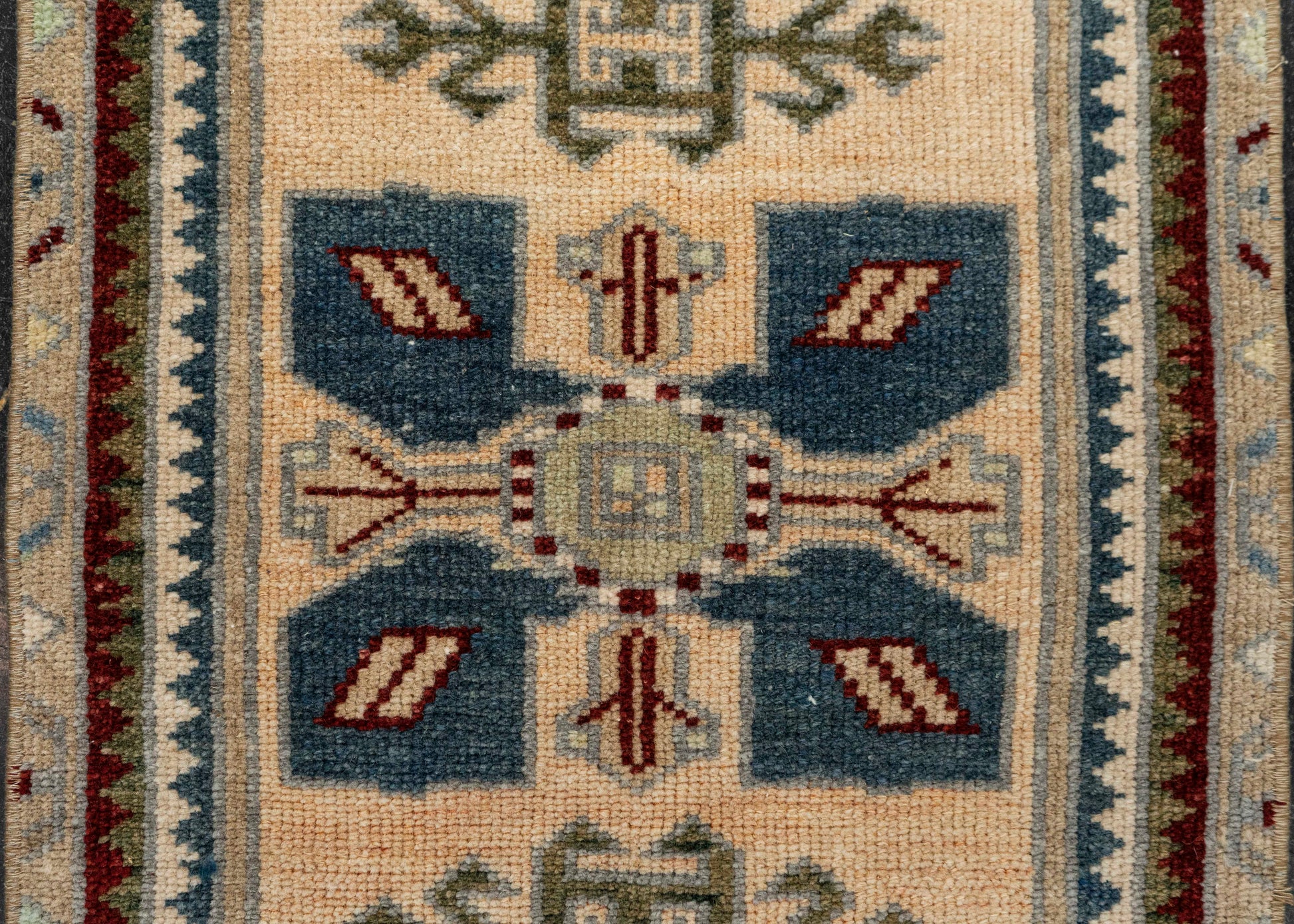 Turkish Mini Rug Oriental Hand Knotted Vintage Rug 1'6" x 3'4" #21105
