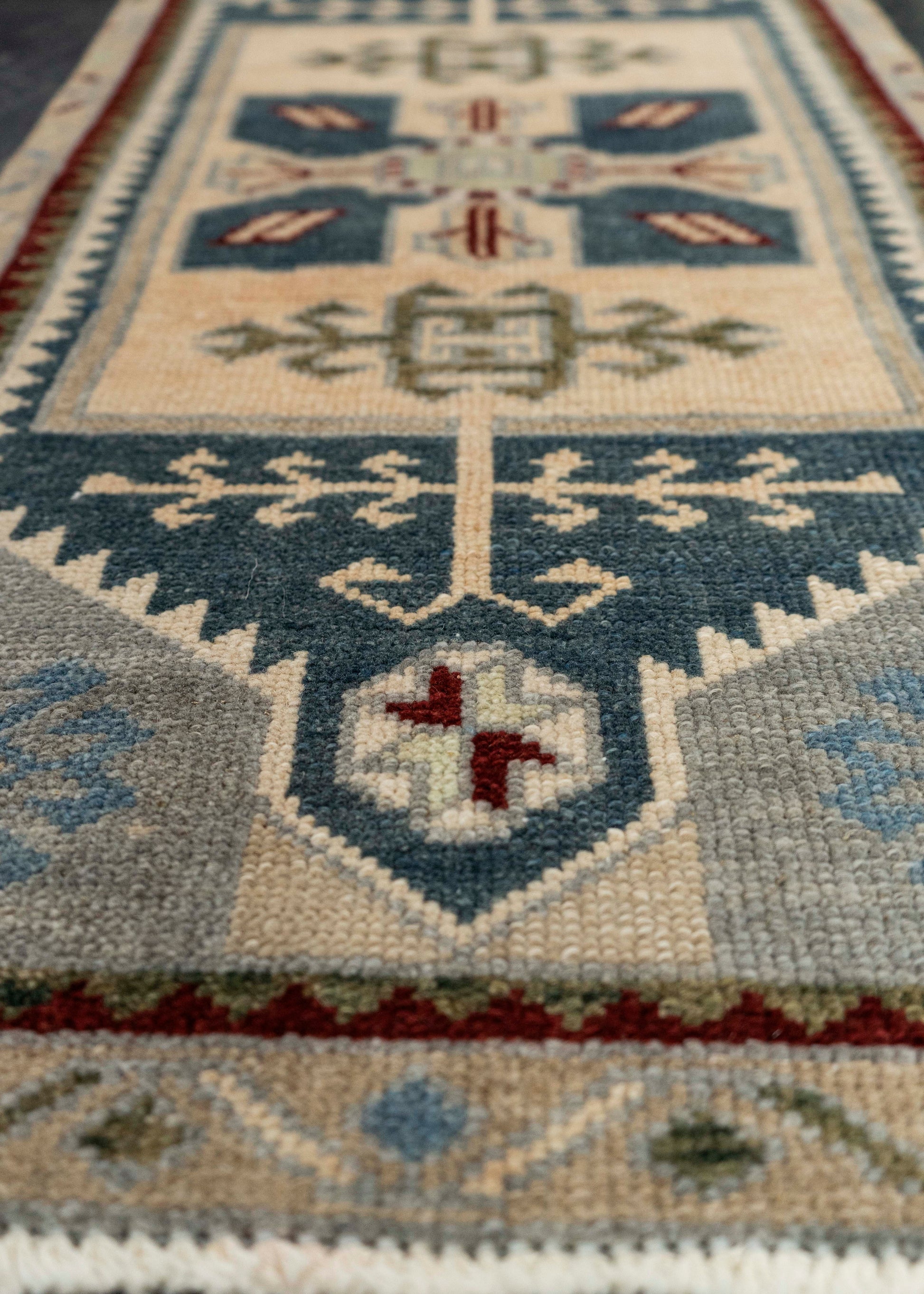Turkish Mini Rug Oriental Hand Knotted Vintage Rug 1'6" x 3'4" #21105