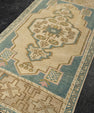 Turkish Mini Rug Oriental Hand Knotted Vintage Rug 1'9" x 3'6" #21244