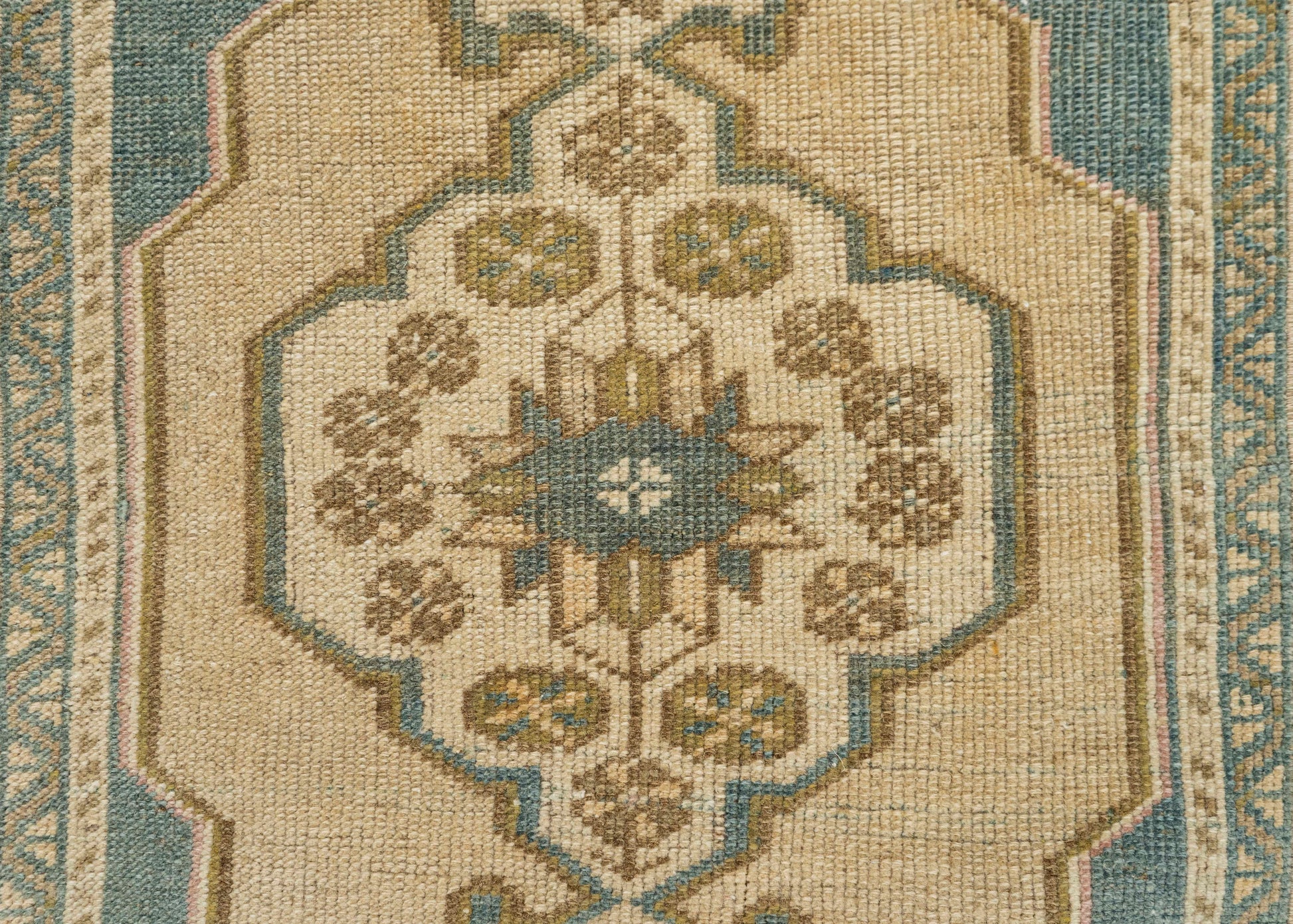 Turkish Mini Rug Oriental Hand Knotted Vintage Rug 1'9" x 3'6" #21244