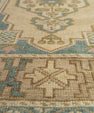 Turkish Mini Rug Oriental Hand Knotted Vintage Rug 1'9" x 3'6" #21244