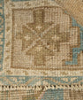 Turkish Mini Rug Oriental Hand Knotted Vintage Rug 1'9" x 3'6" #21244