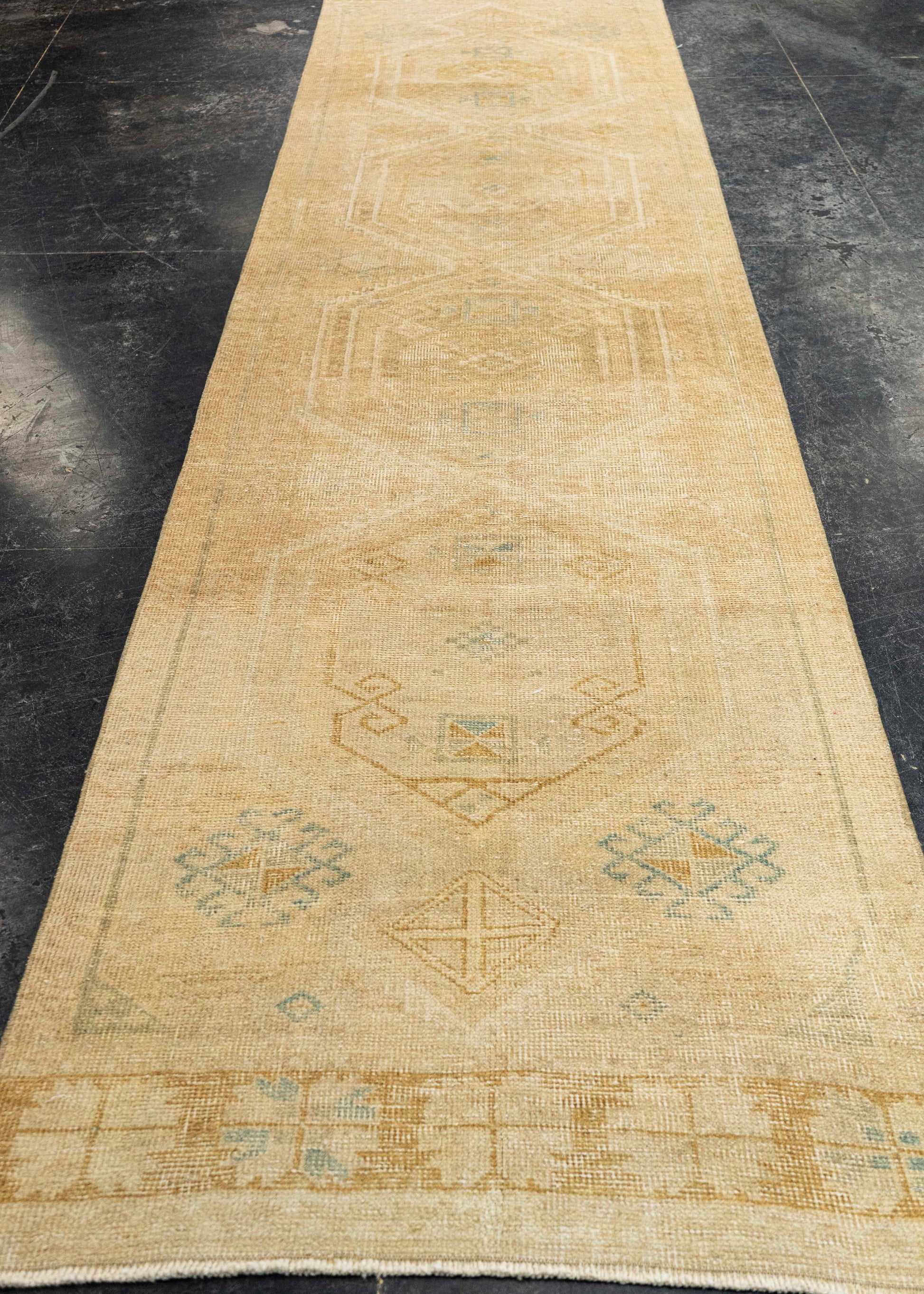 Turkish Vintage Runner Rug 3' x 12' #24419