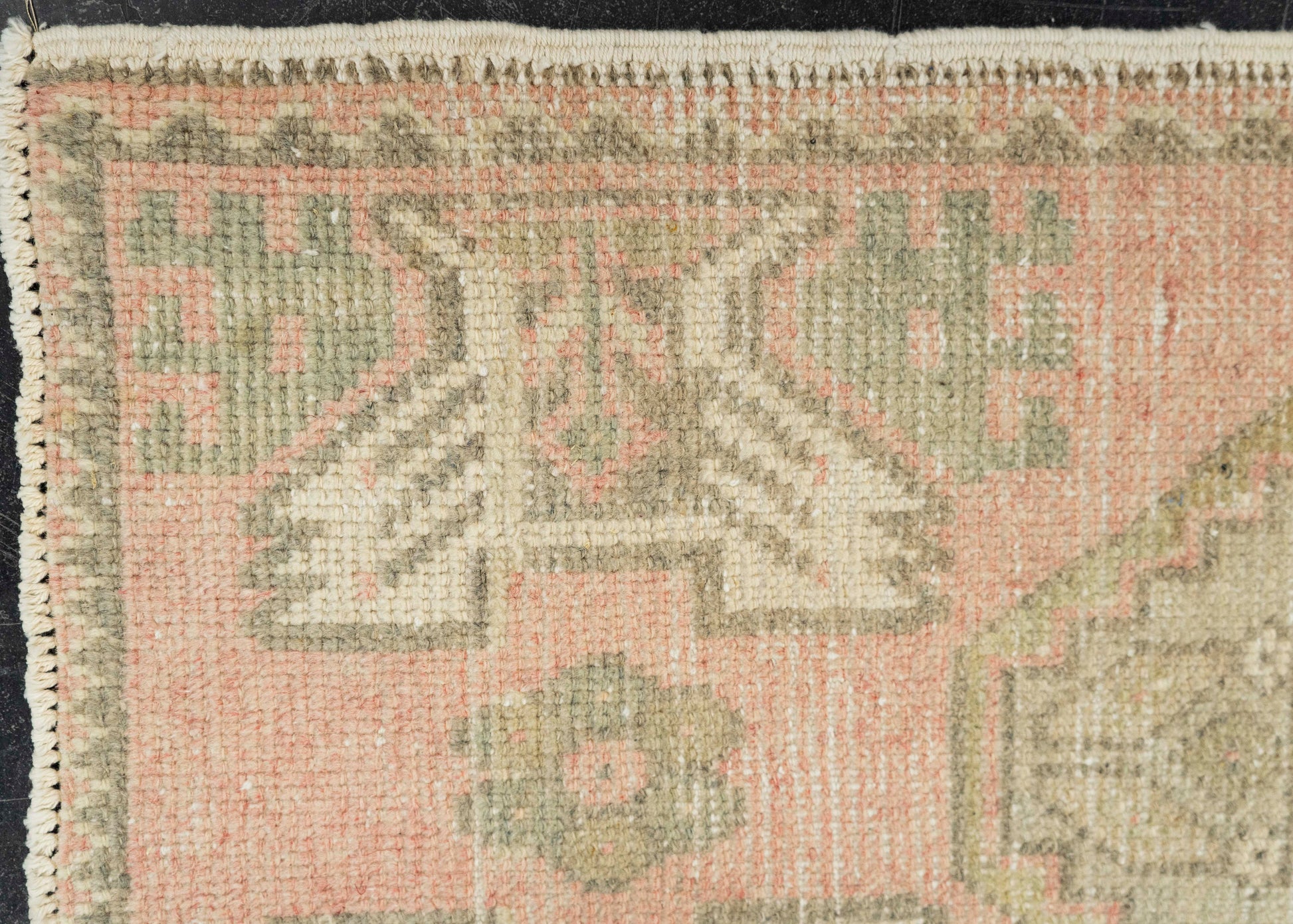 Turkish Mini Rug Oriental Hand Knotted Vintage Rug 1'7" x 3'2" #21161