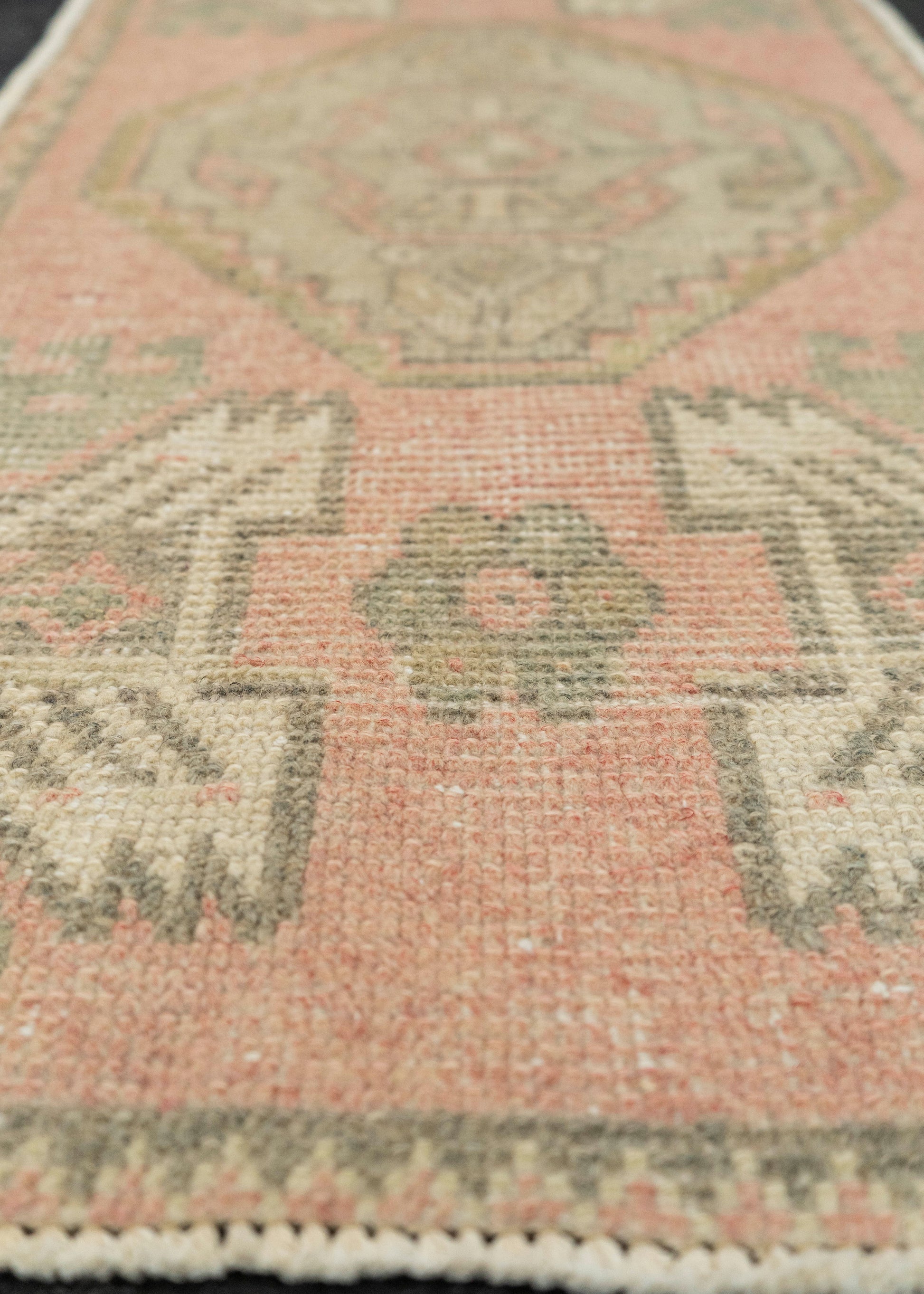 Turkish Mini Rug Oriental Hand Knotted Vintage Rug 1'7" x 3'2" #21161