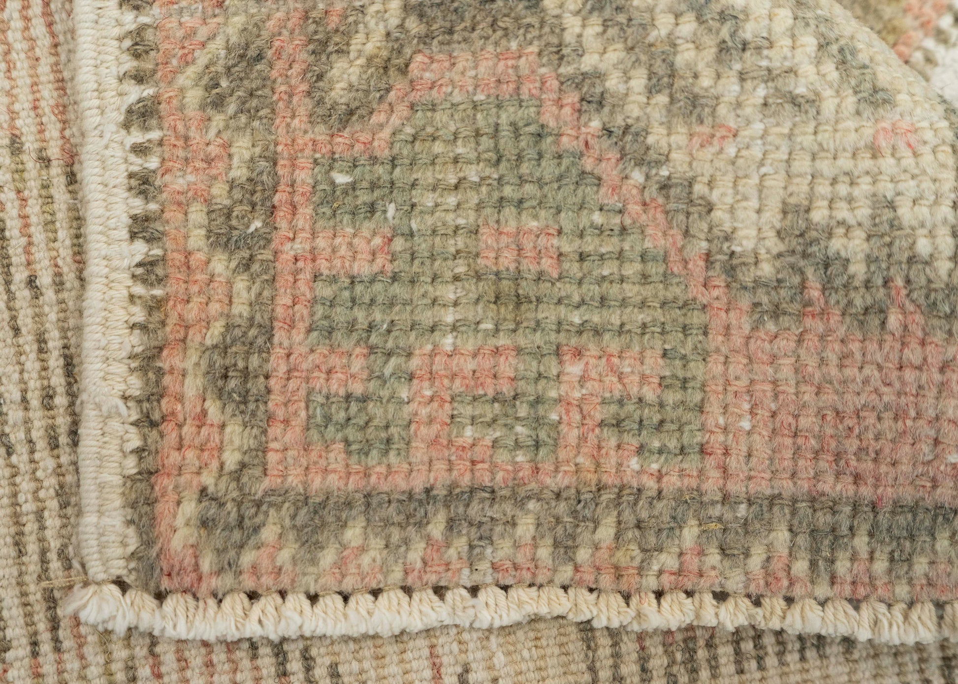 Turkish Mini Rug Oriental Hand Knotted Vintage Rug 1'7" x 3'2" #21161