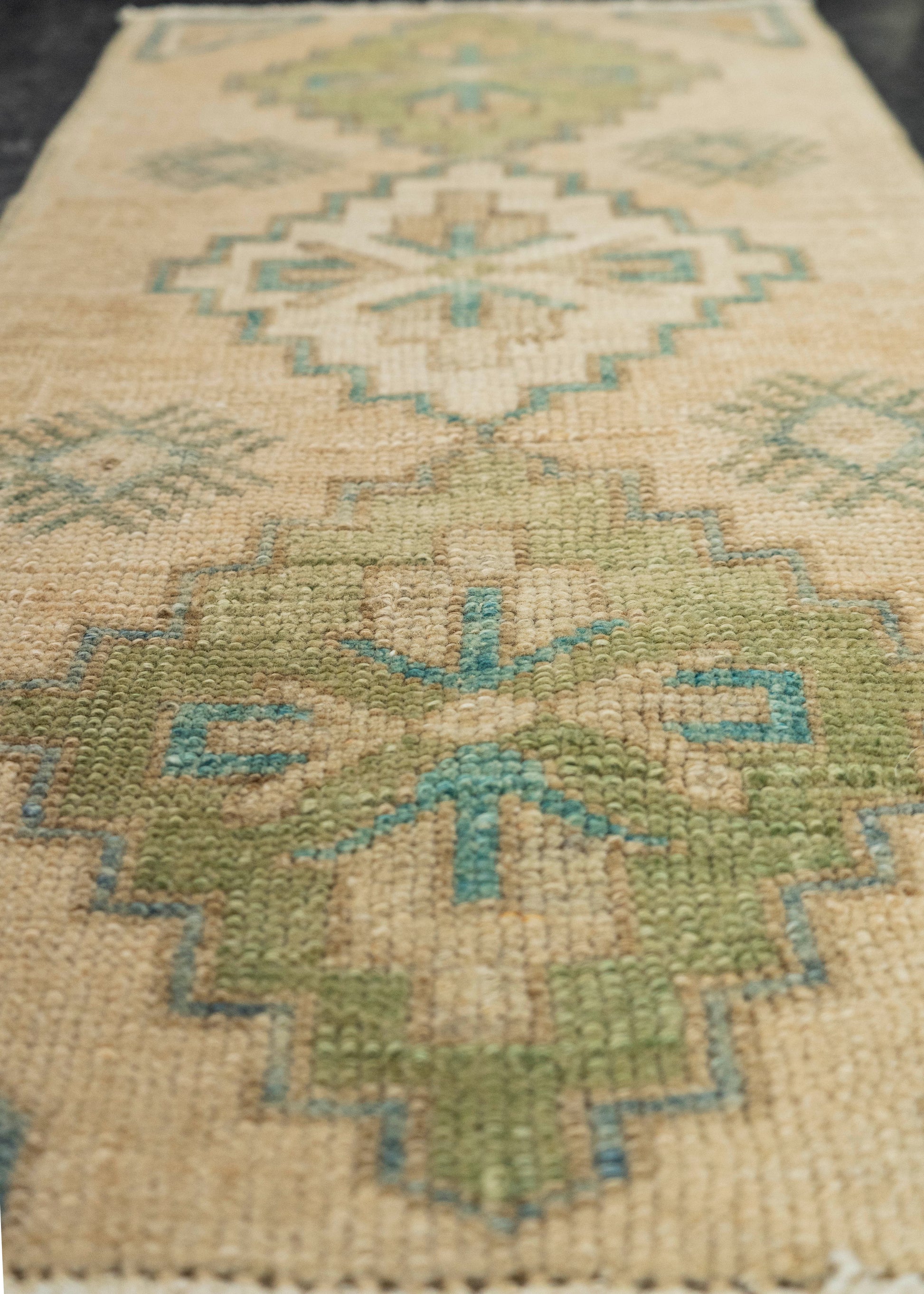Turkish Mini Rug Oriental Hand Knotted Vintage Rug 1'5" x 2'9" #21096