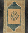 Turkish Mini Rug Oriental Hand Knotted Vintage Rug 1'7" x 2'7" #21262