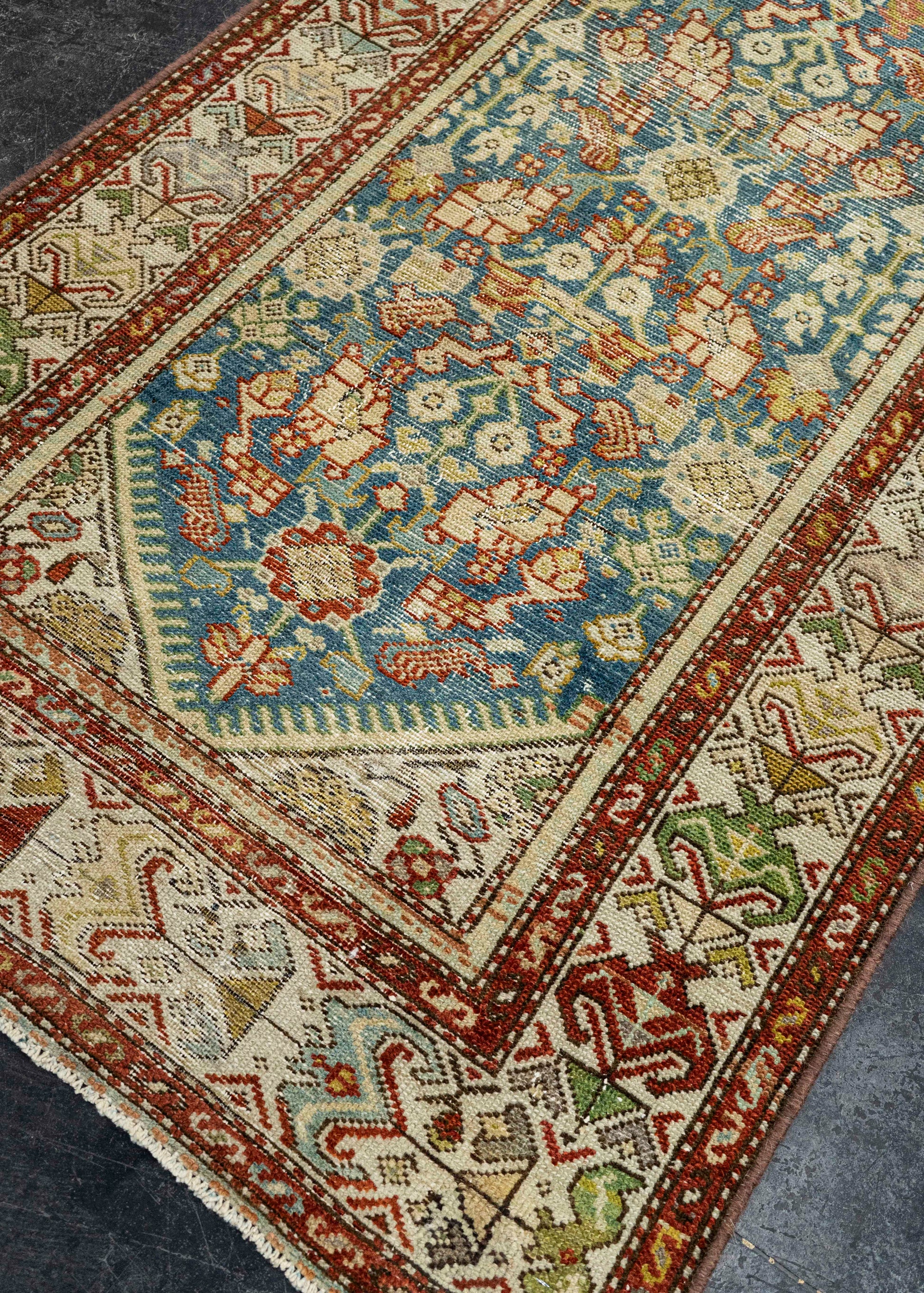 Turkish Antique Runner Rug 3'2" x 12'4" #23674