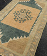 Turkish Mini Rug Oriental Hand Knotted Vintage Rug 1'7" x 2'7" #21262