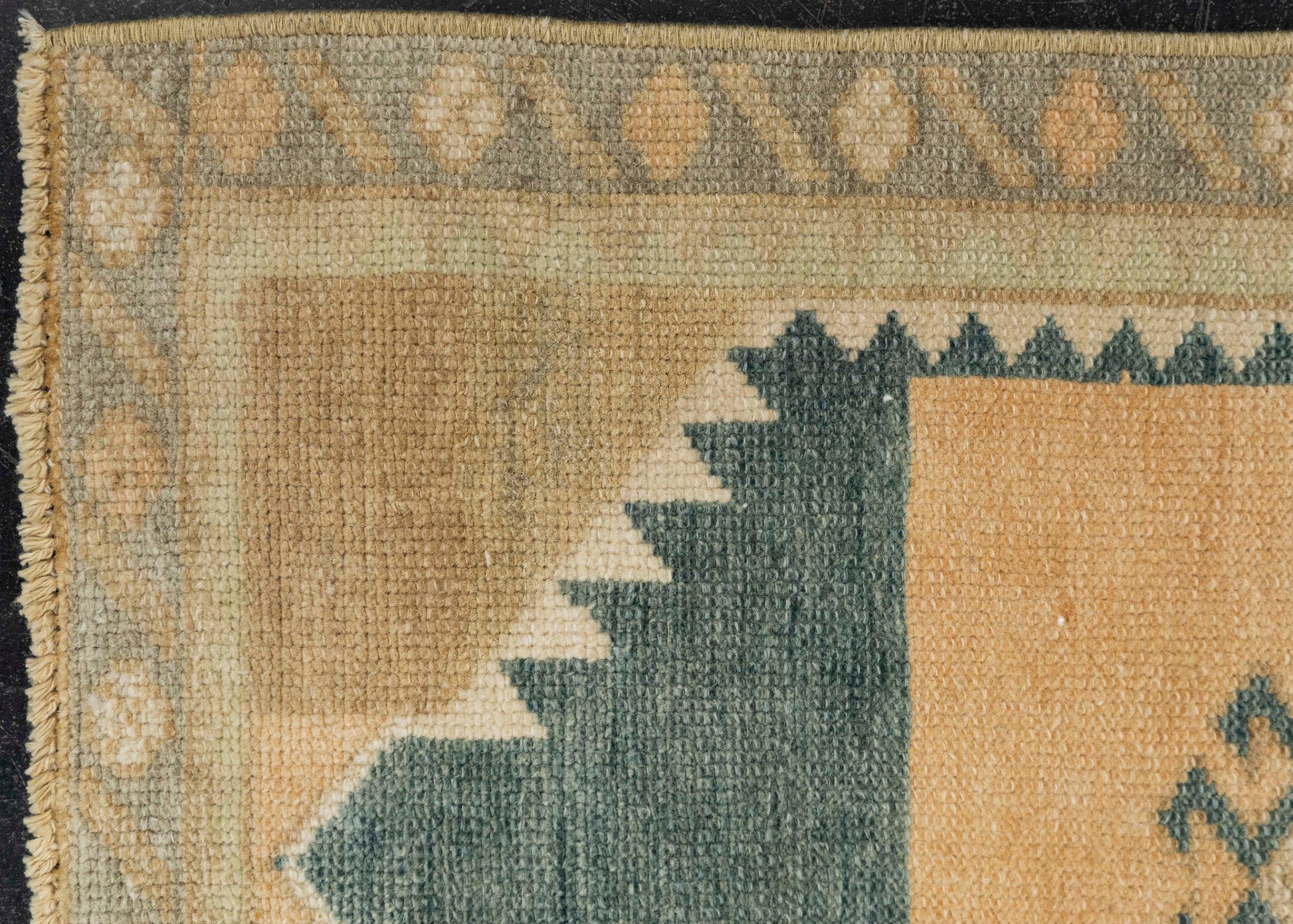 Turkish Mini Rug Oriental Hand Knotted Vintage Rug 1'7" x 2'7" #21262