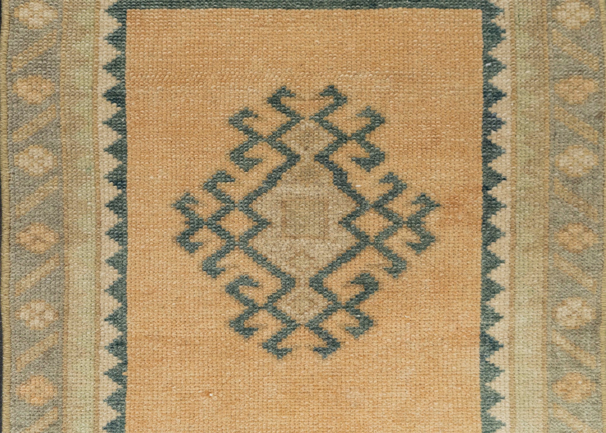 Turkish Mini Rug Oriental Hand Knotted Vintage Rug 1'7" x 2'7" #21262