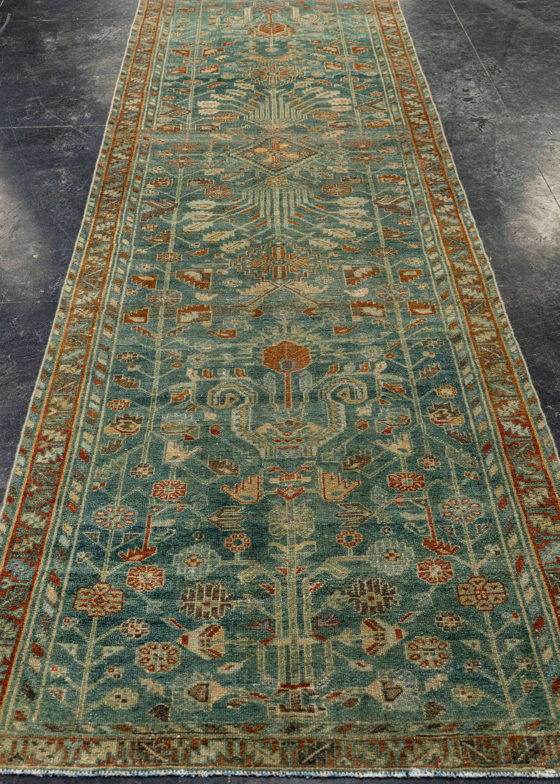 Turkish Antique Runner Rug 3'5" x 12'6"