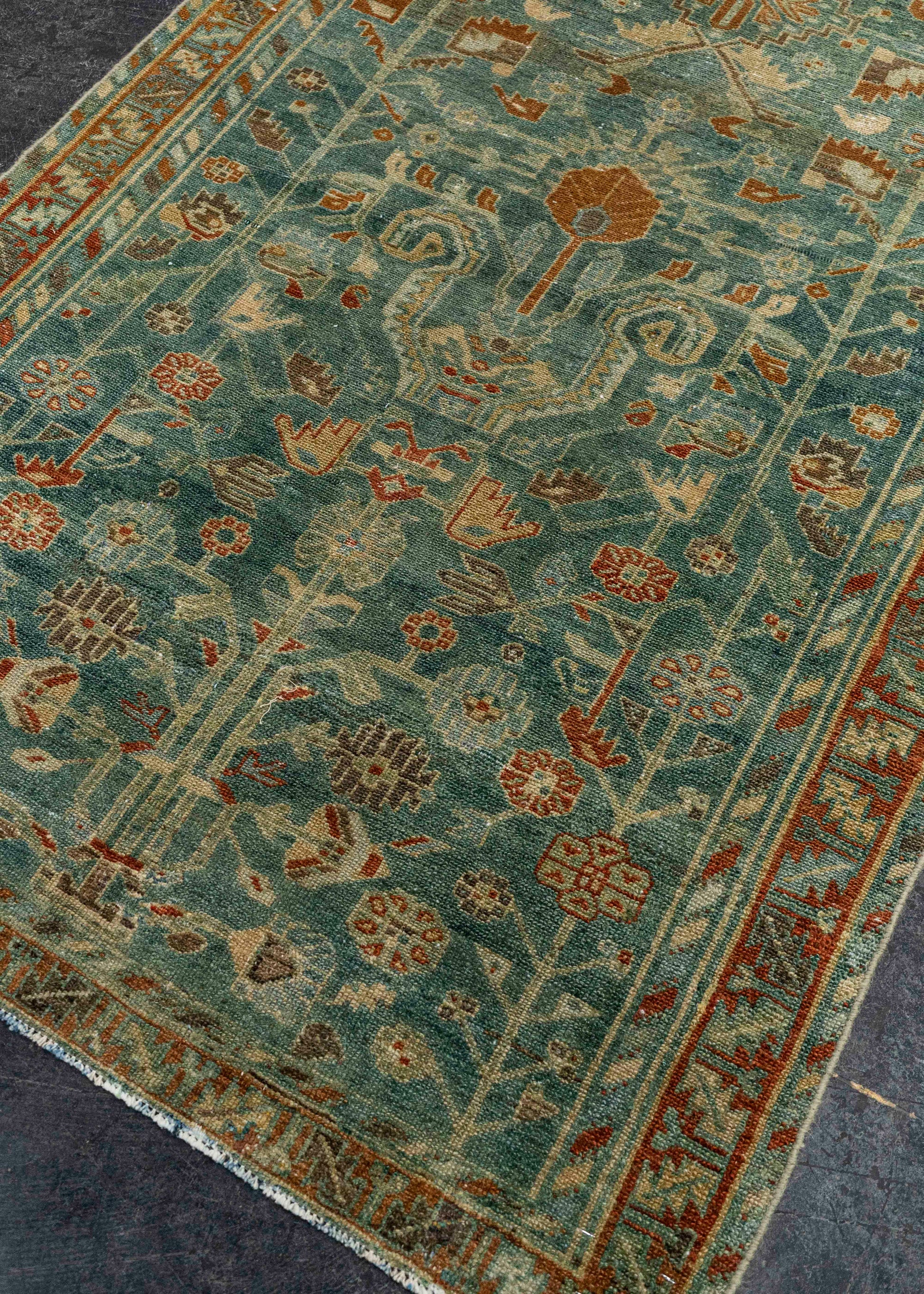 Turkish Antique Runner Rug 3'5" x 12'6"