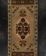 Turkish Mini Rug Oriental Hand Knotted Vintage Rug 1'8" x 3'6" #21165