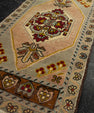 Turkish Mini Rug Oriental Hand Knotted Vintage Rug 1'8" x 3'6" #21165