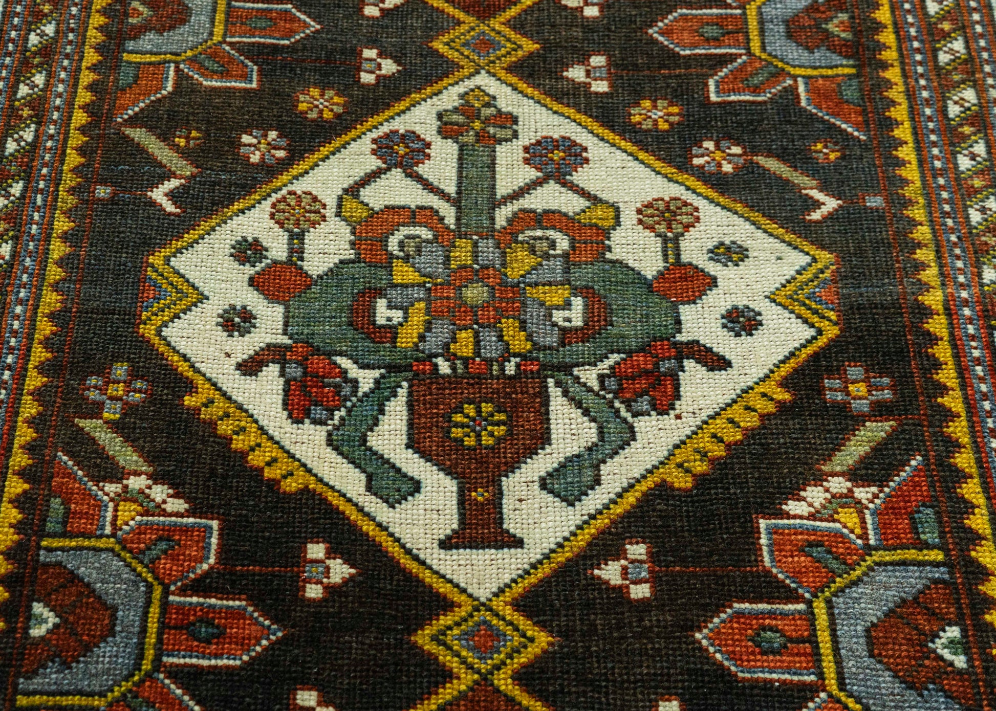 Turkish Antique Runner Rug 3'9" x 10'10" #23666