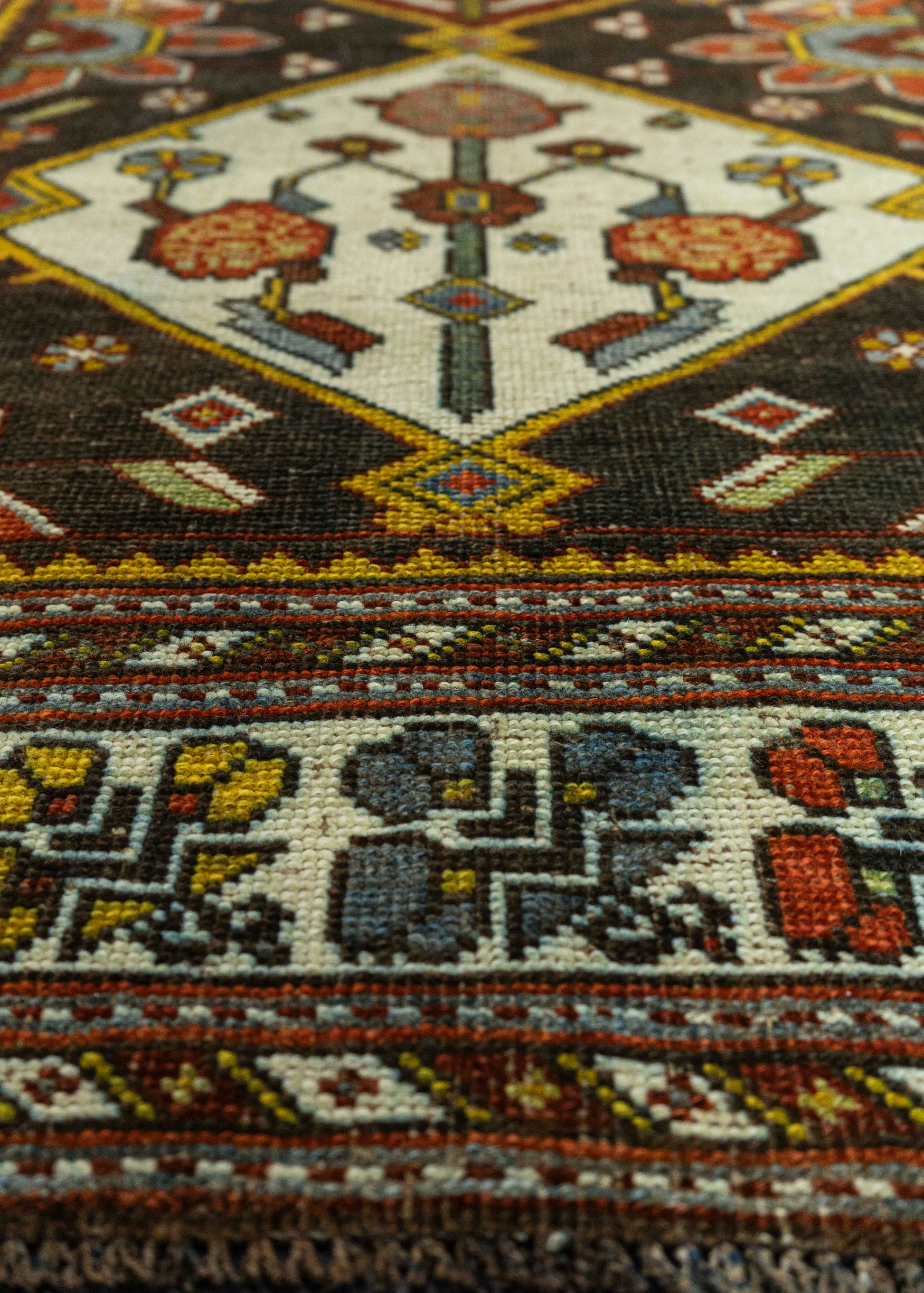 Turkish Antique Runner Rug 3'9" x 10'10" #23666
