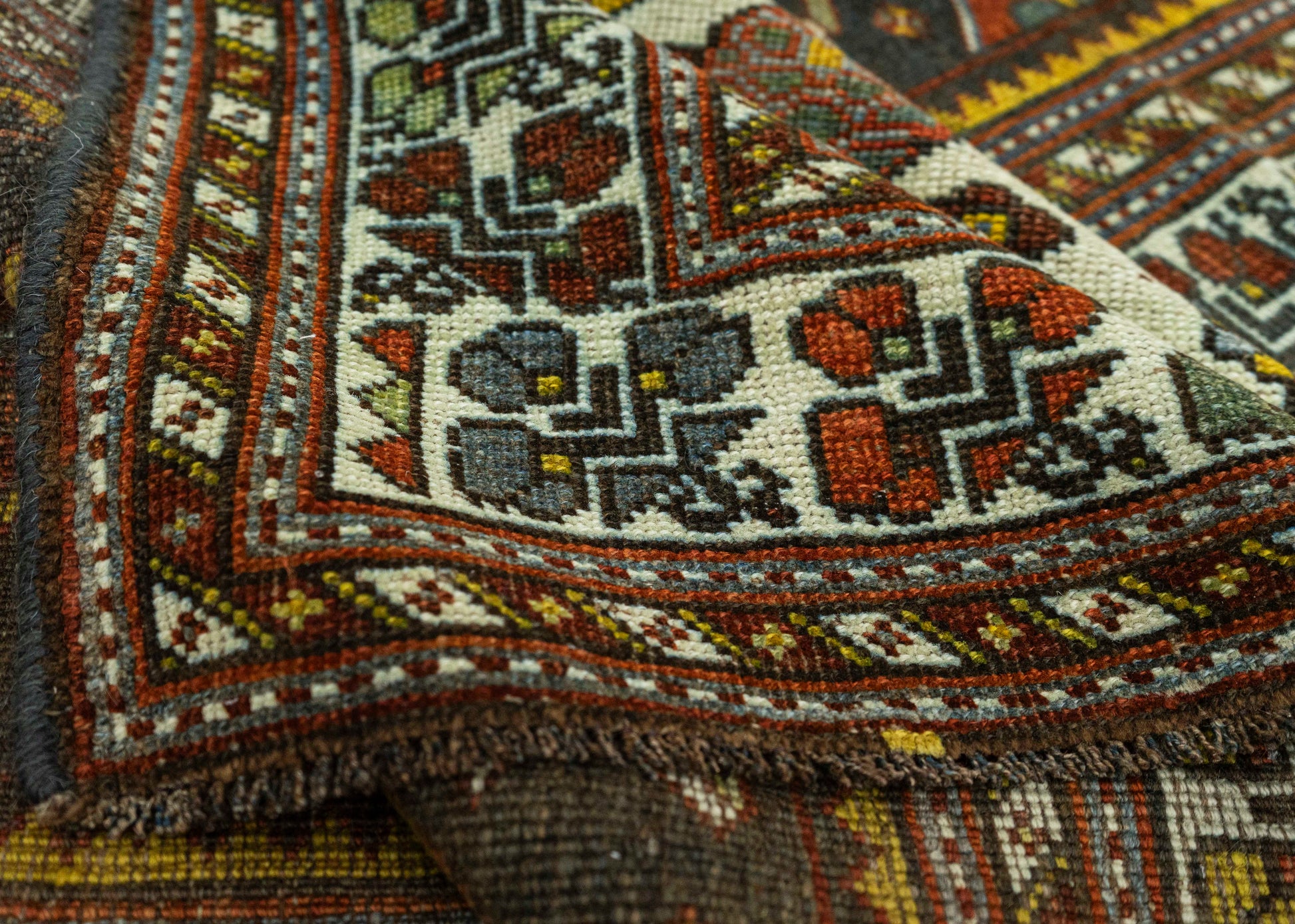 Turkish Antique Runner Rug 3'9" x 10'10" #23666