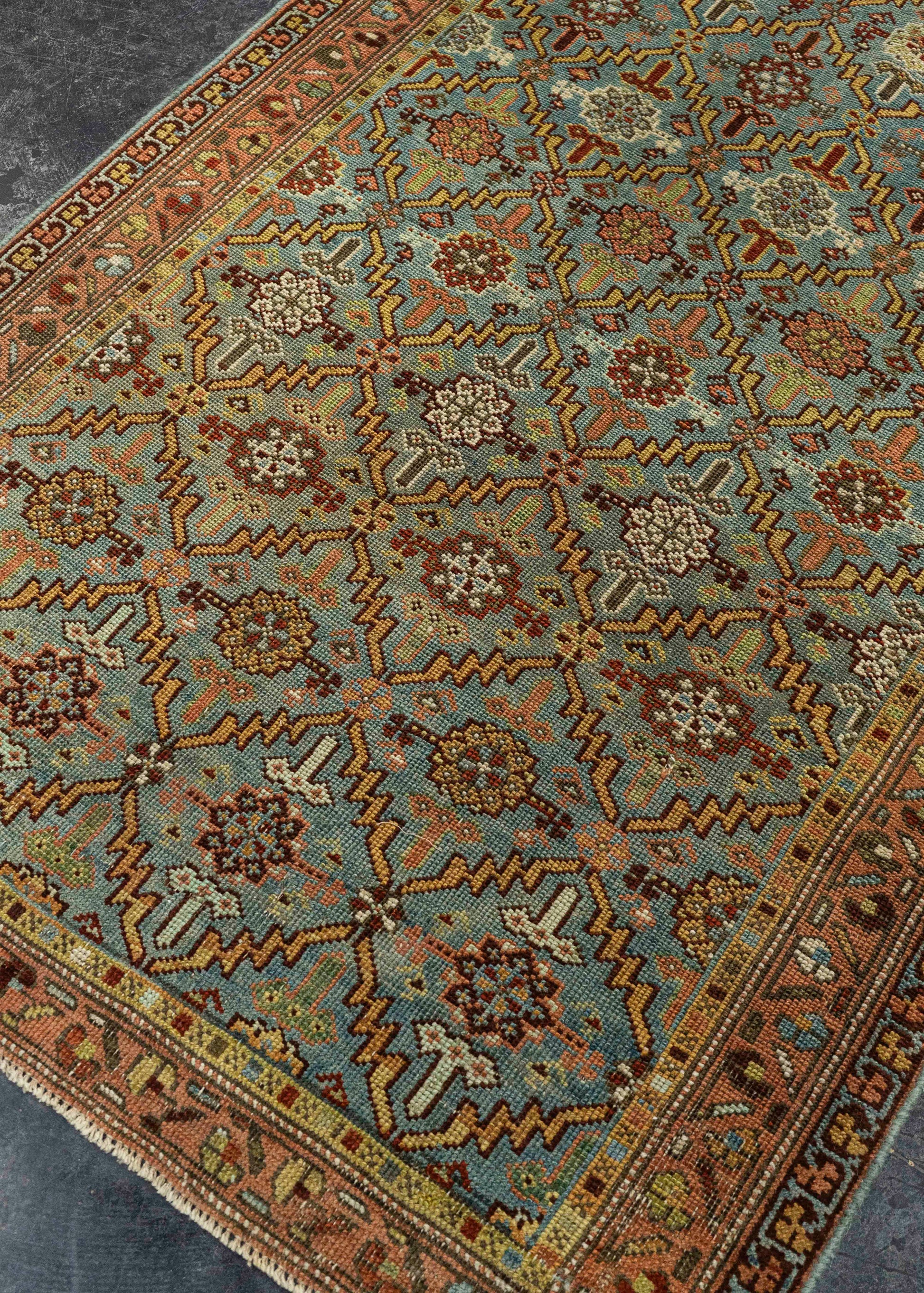 Turkish Antique Runner Rug 3'7" x 13' #23667