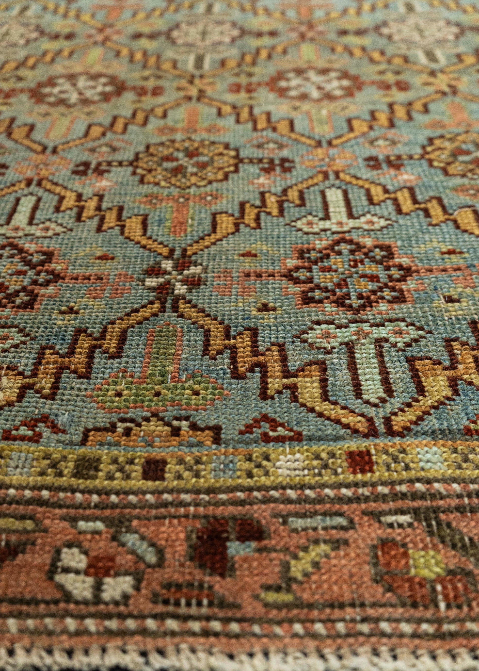 Turkish Antique Runner Rug 3'7" x 13' #23667