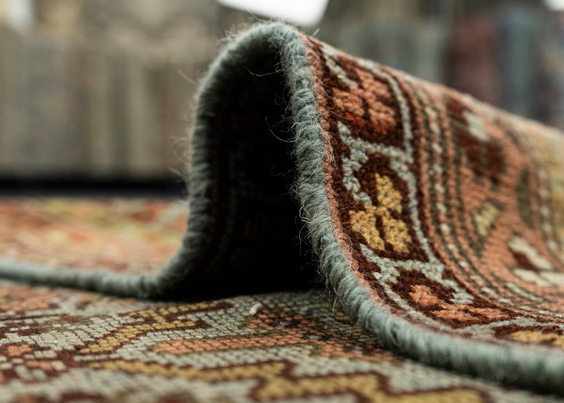 Turkish Antique Runner Rug 3'7" x 13' #23667