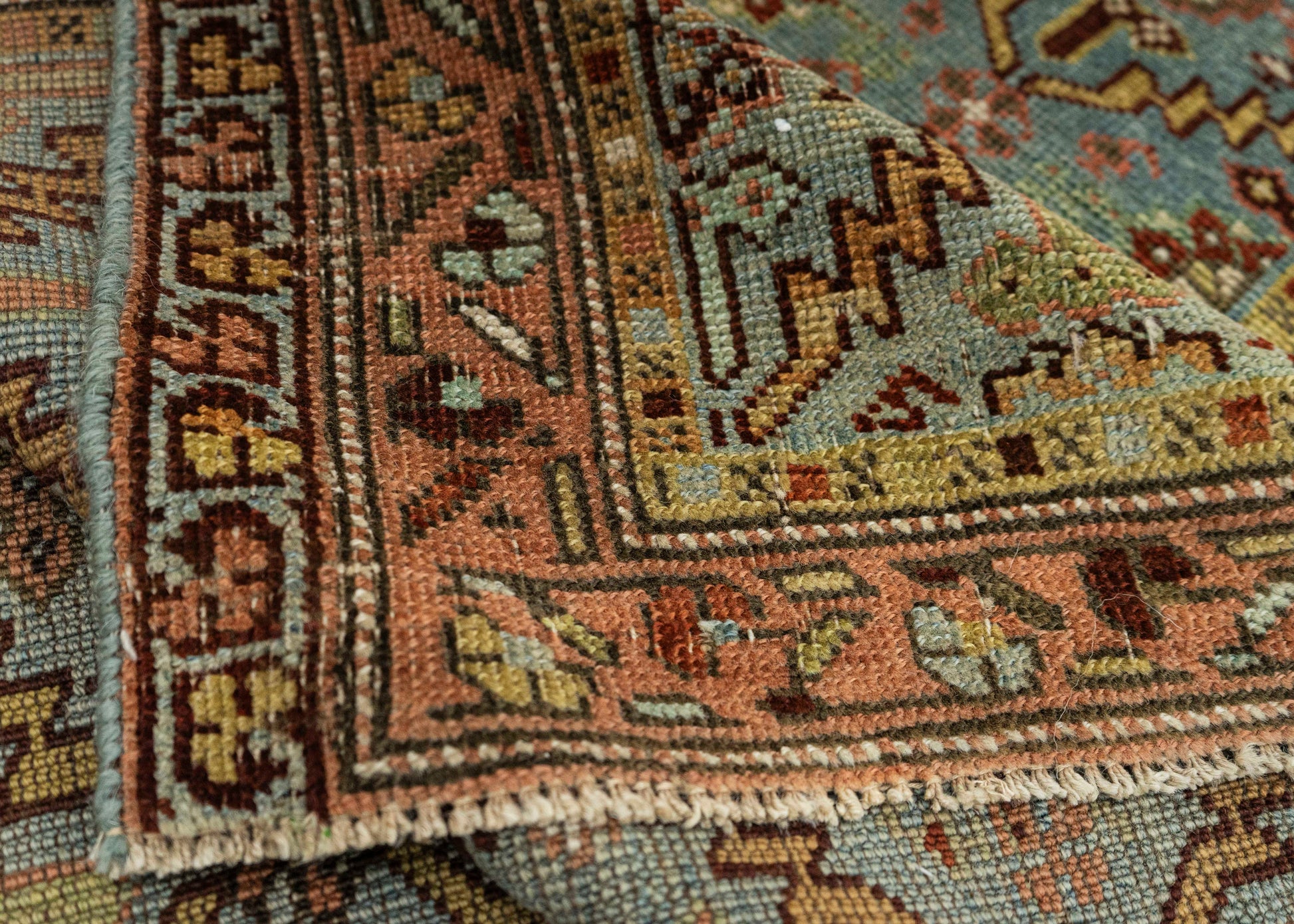 Turkish Antique Runner Rug 3'7" x 13' #23667