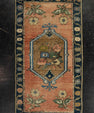Turkish Mini Rug Oriental Hand Knotted Vintage Rug 1'6" x 2'8" #21241
