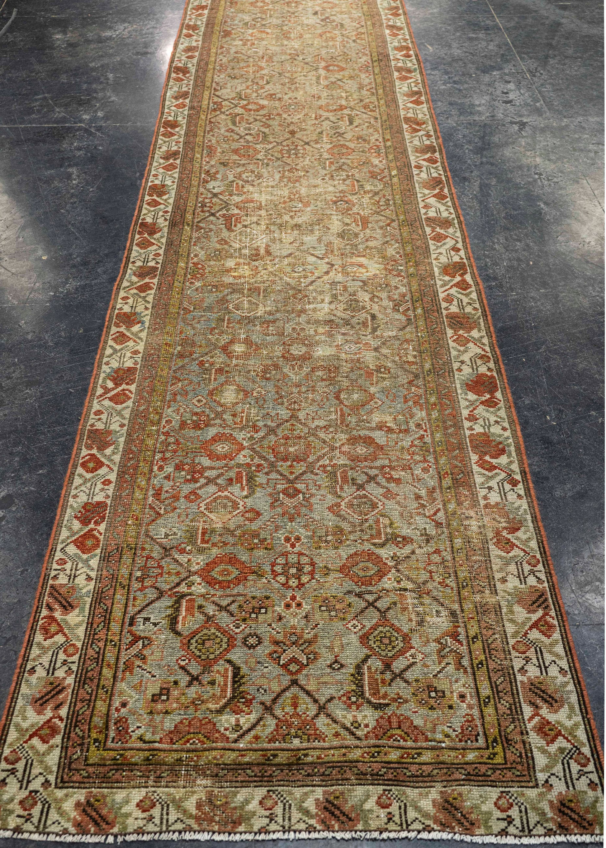 Turkish Antique Runner Rug 2'9" x 13'5" #23673
