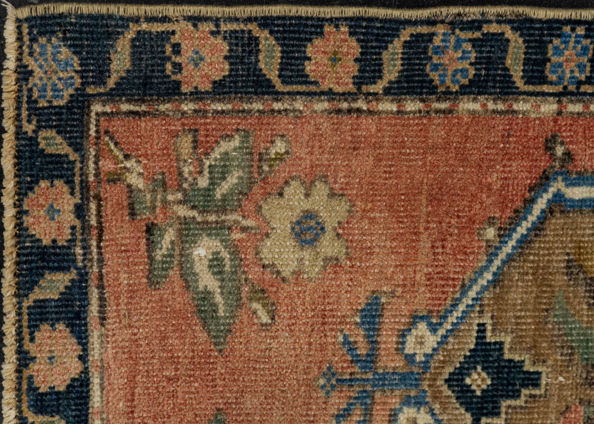 Turkish Mini Rug Oriental Hand Knotted Vintage Rug 1'6" x 2'8" #21241