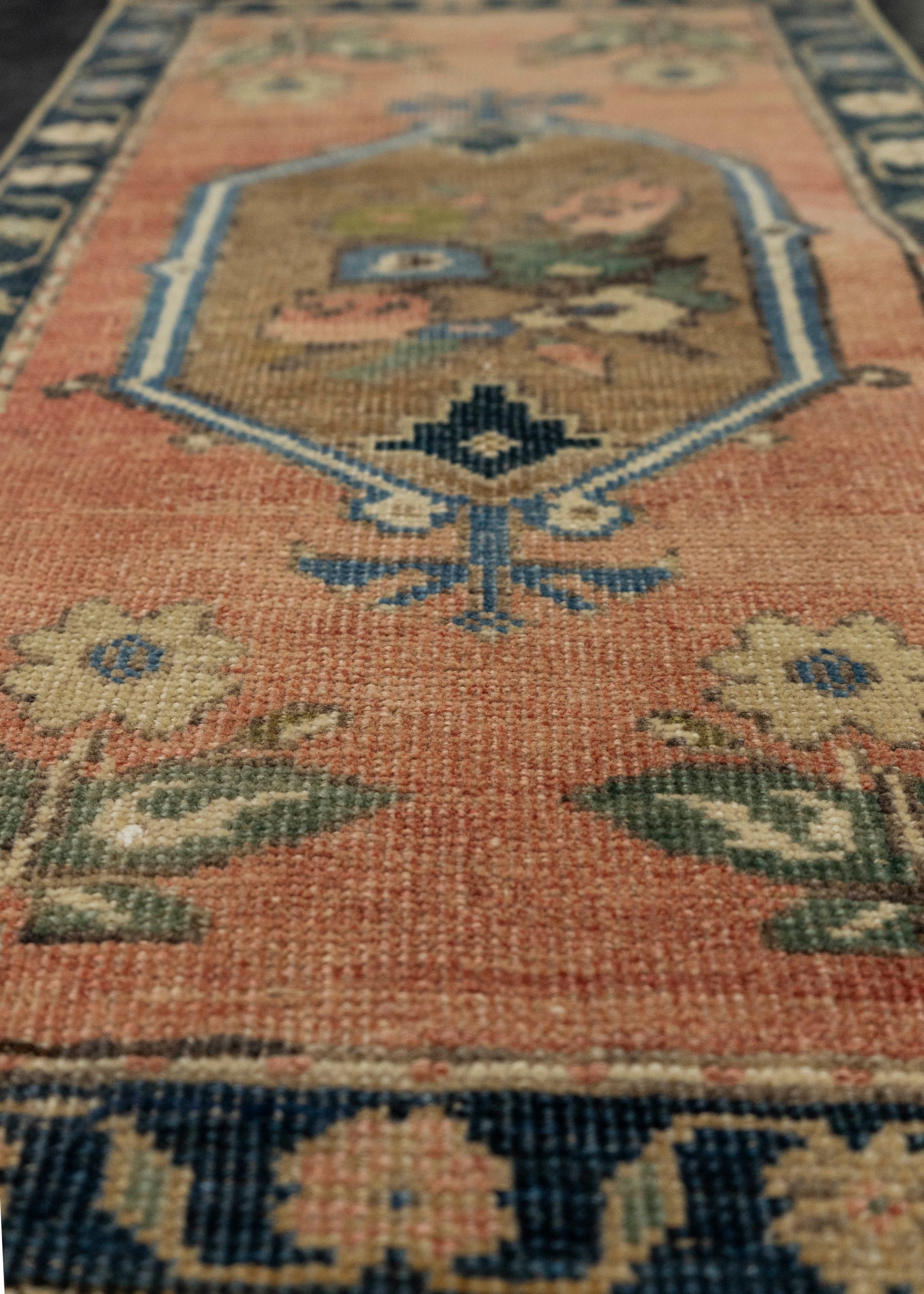 Turkish Mini Rug Oriental Hand Knotted Vintage Rug 1'6" x 2'8" #21241